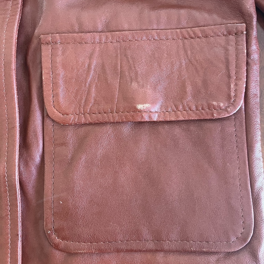 Brown Leather Jacket - Picture 14 of 14